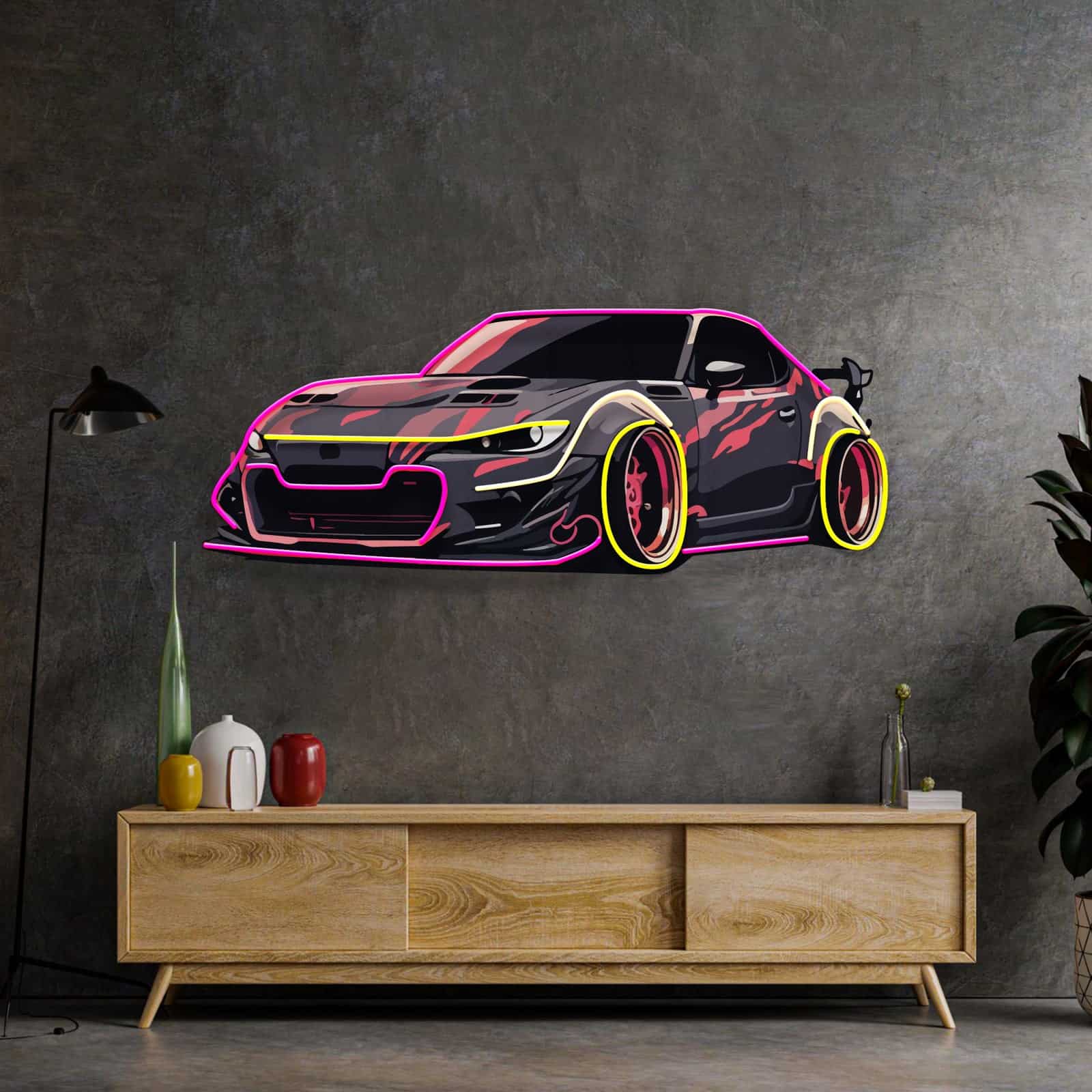 quntis-neon-signs-auto-neon-sign-led-50cm-sportwagen image 1