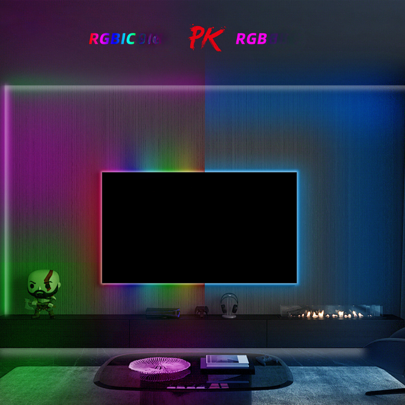 quntis-gaming-rgb-lights-rgbic-neon-strip-2m-bluetooth-musik image 4