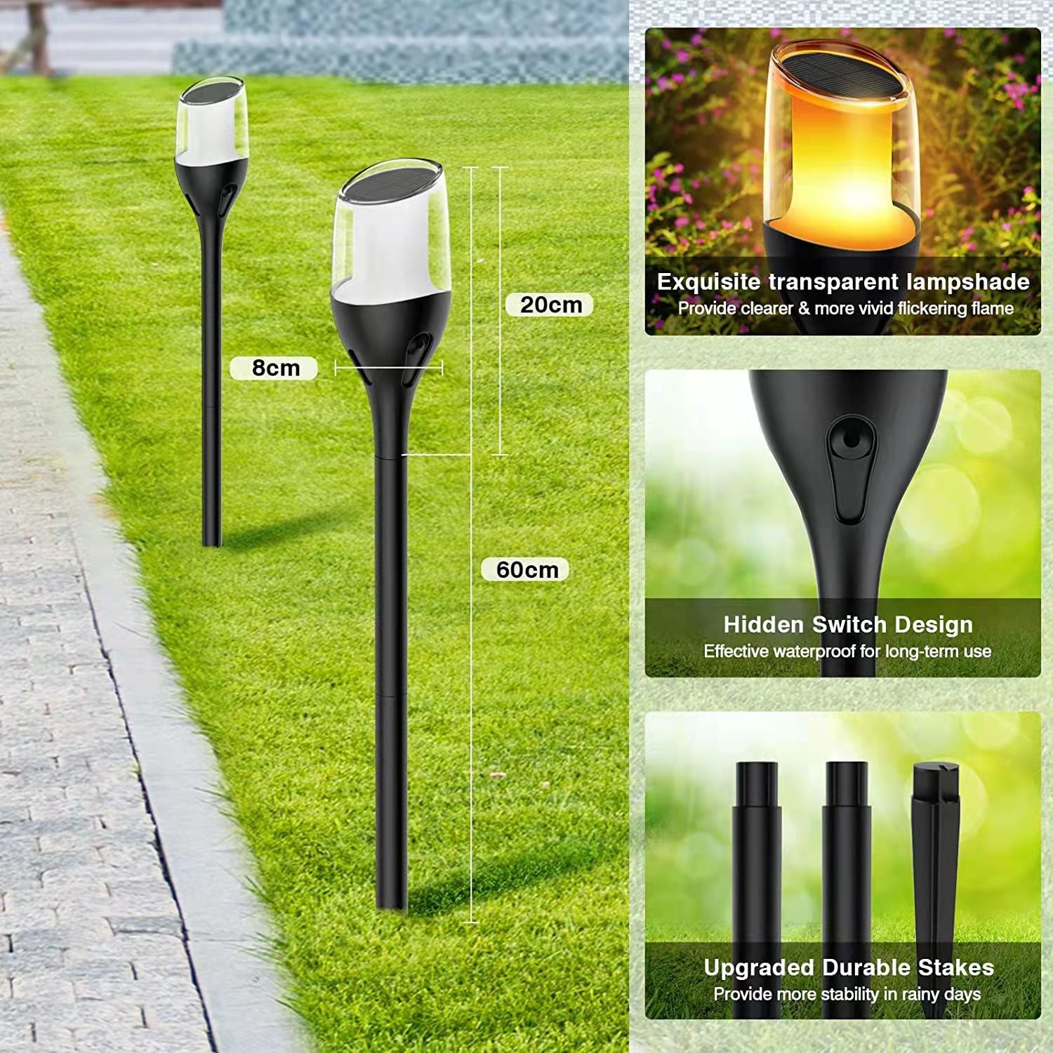 quntis-led-solar-lights-solarfackel-4er-pack-flammenlicht image 6