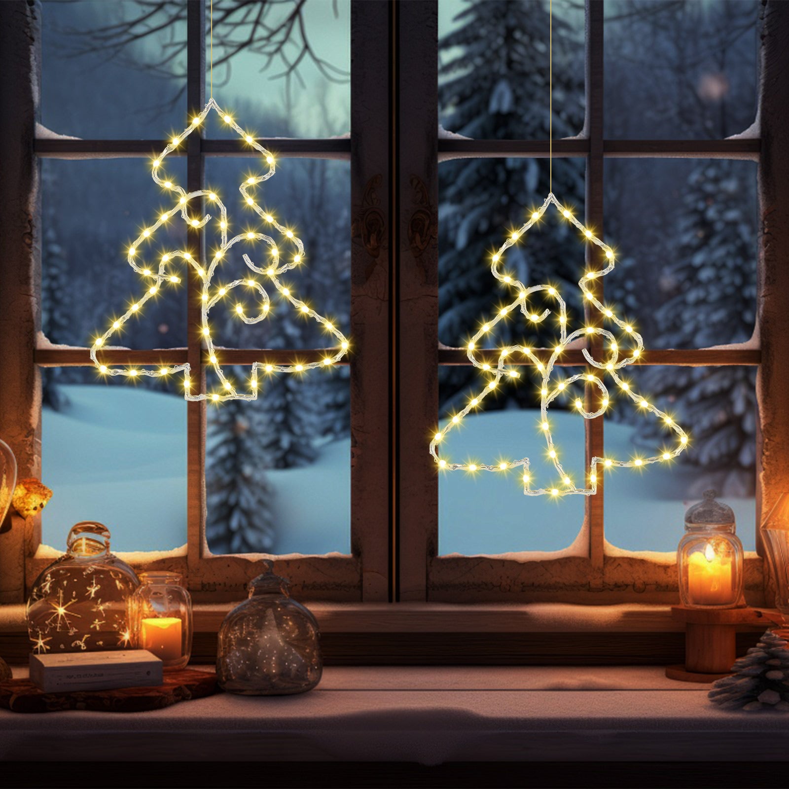 quntis-xmas-lights-fenster-lichterkette-2er-warmwei-kristall image 2