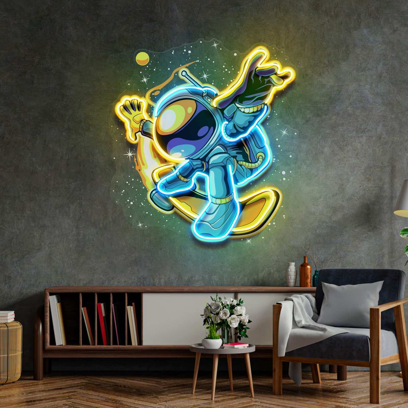 quntis-neon-signs-astronaut-neon-schild-40cm-bunt-kinderzimmer image 3