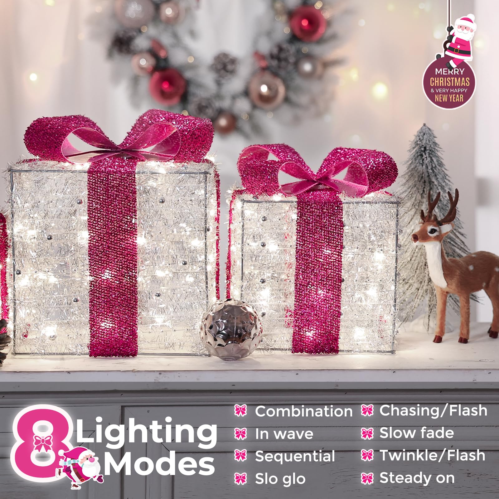 quntis-xmas-lights-geschenkboxen-3er-pink-140-led-timer image 6