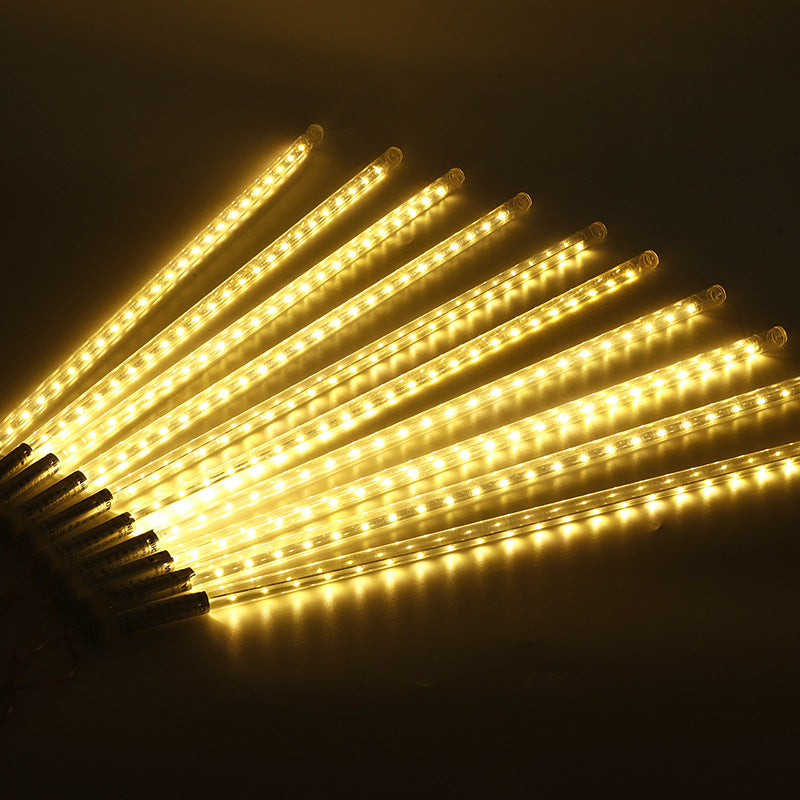 quntis-xmas-lights-meteor-lichterkette-warmwei-3m-2pcs image 2