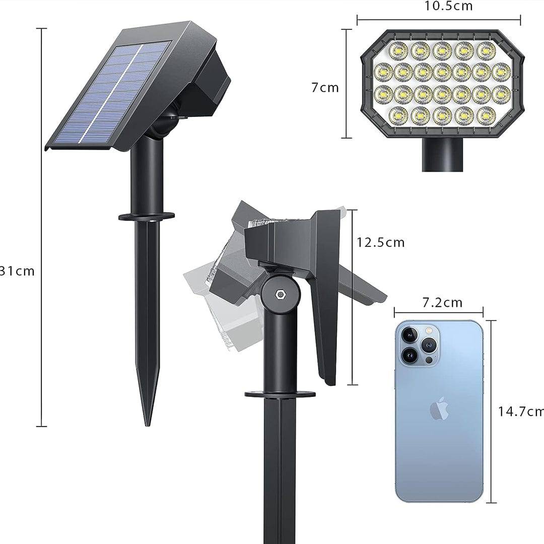 quntis-led-solar-lights-spot-28-led-warmwei-4er-pack-solarstrahler image 4