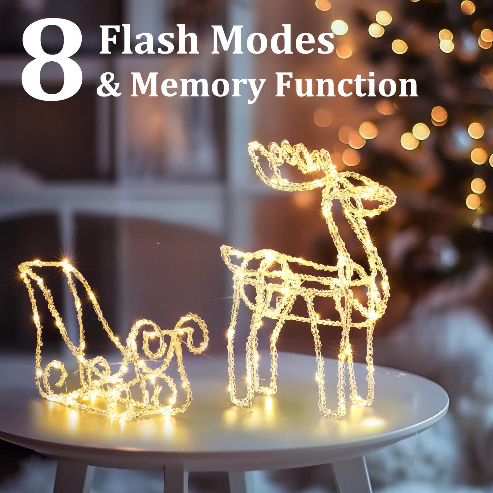quntis-xmas-lights-elch-mit-schlitten-warmwei-100-led-figur image 6