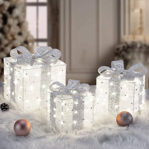 quntis-xmas-lights-geschenkboxen-3er-set-140-leds-warmwei image 1