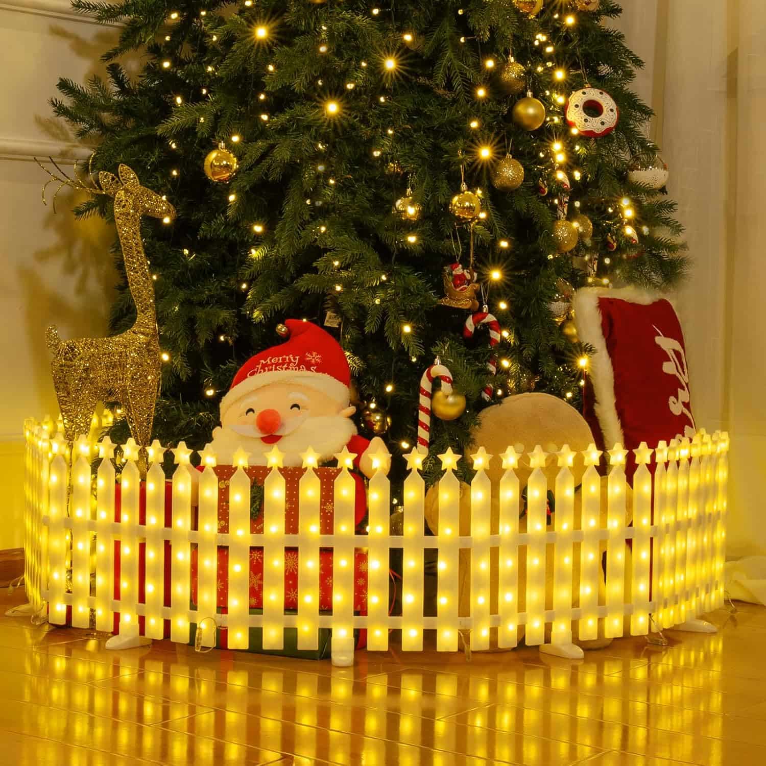 quntis-xmas-lights-lichterzaun-2-8m-warmwei-8er-set image 1