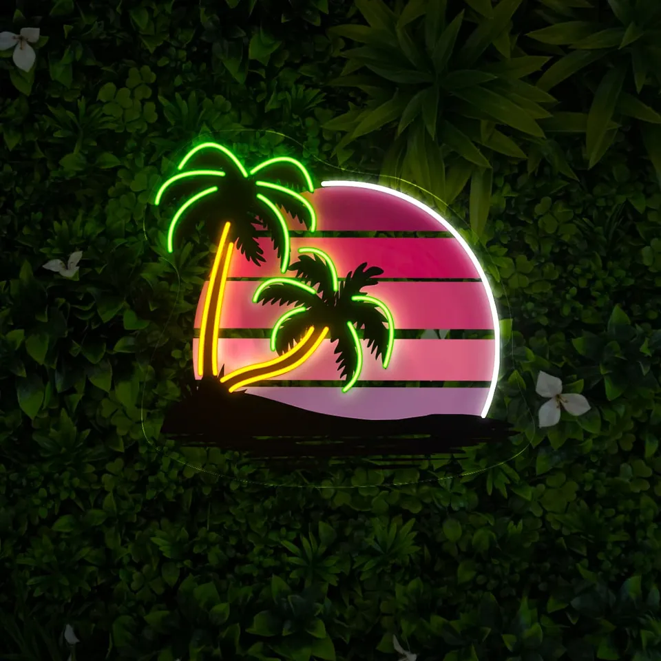 quntis-neon-signs-tropical-sunset-neon-schild-80cm-palme image 1