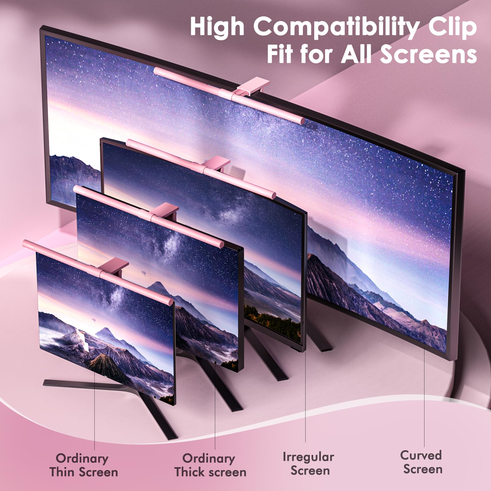 quntis-glow-series-monitor-light-bar-41-cm-pink-mit-fernbedienung image 5