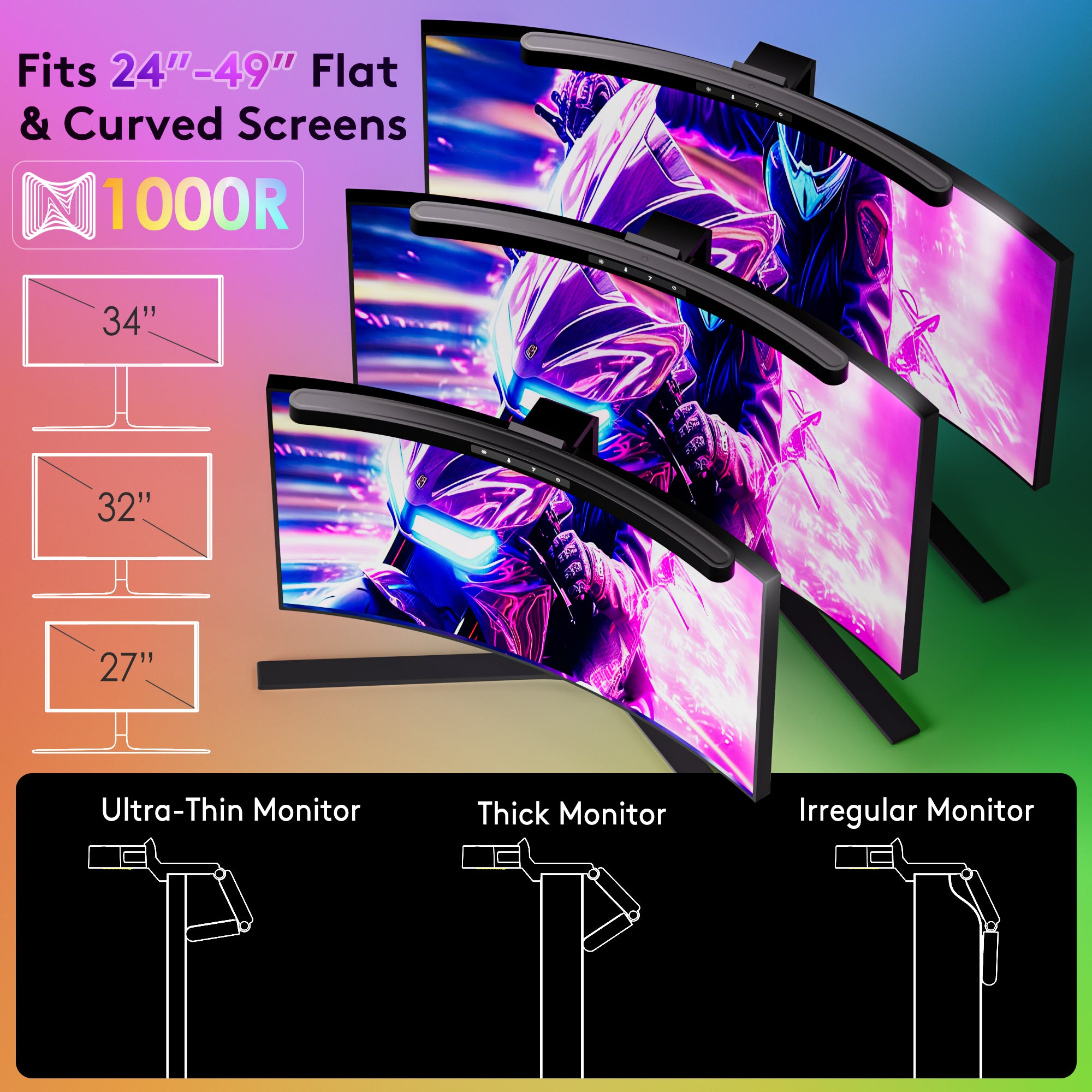 quntis-im-series-monitor-light-bar-curved-45cm-rgb-schwarz image 6