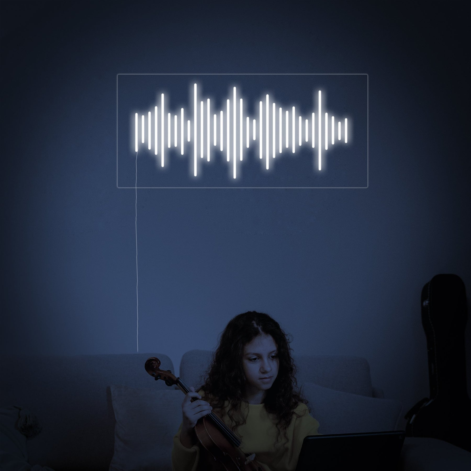 quntis-music-waves-neon-schild-led-40-cm-musik-soundreaktiv image 1