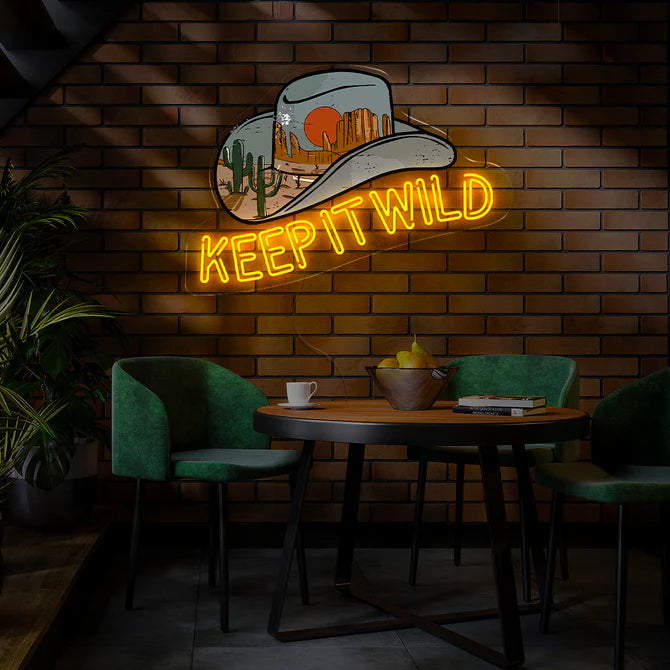 quntis-neon-signs-keep-it-wild-neon-schild-40cm-bunt image 2