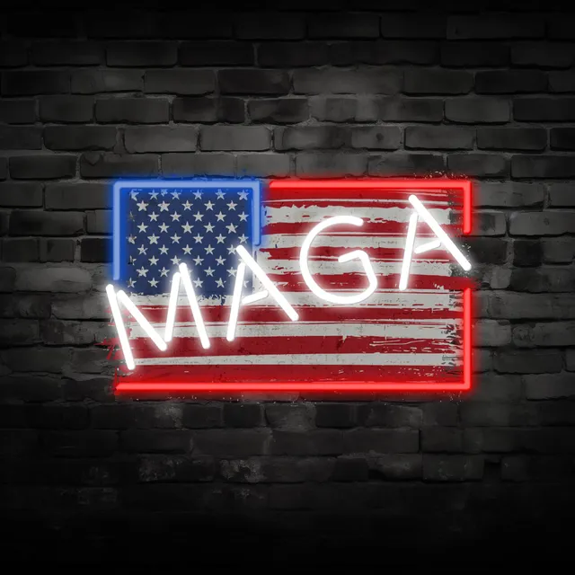 quntis-neon-signs-maga-neon-sign-led-50cm-usa-deko image 1