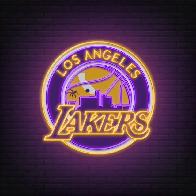 quntis-neon-signs-lakers-neon-schild-76-cm-logo-lila-gold image 1