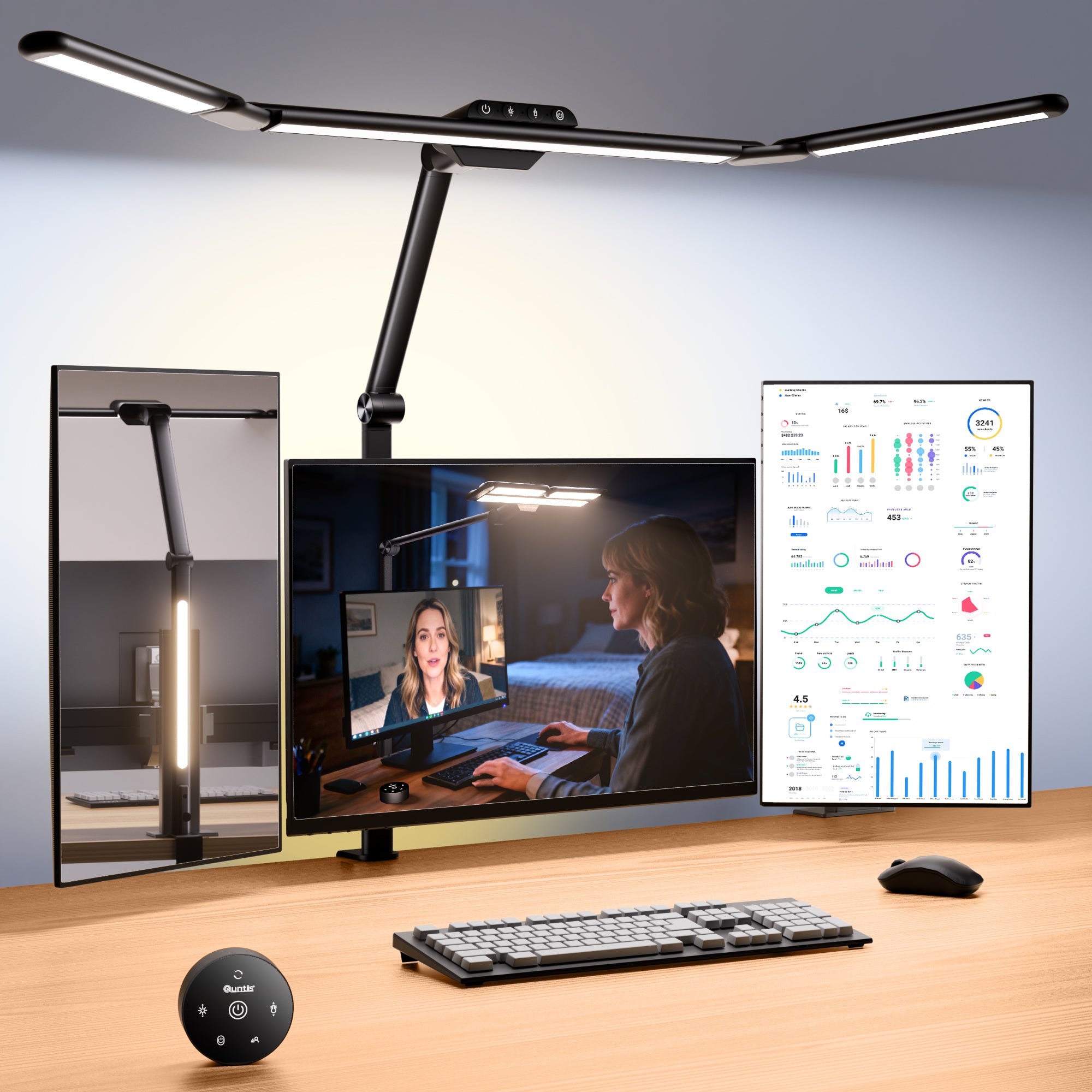 quntis-studio-series-schreibtischlampe-82-cm-schwarz-eu image 1