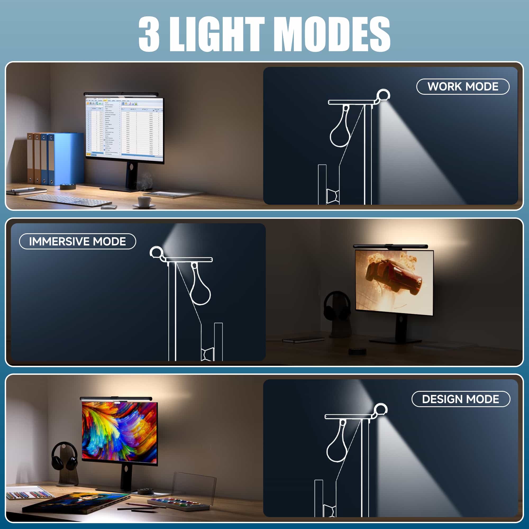 quntis-glow-monitor-light-bar-grau-51-cm-dual-light-fernbedienung image 5