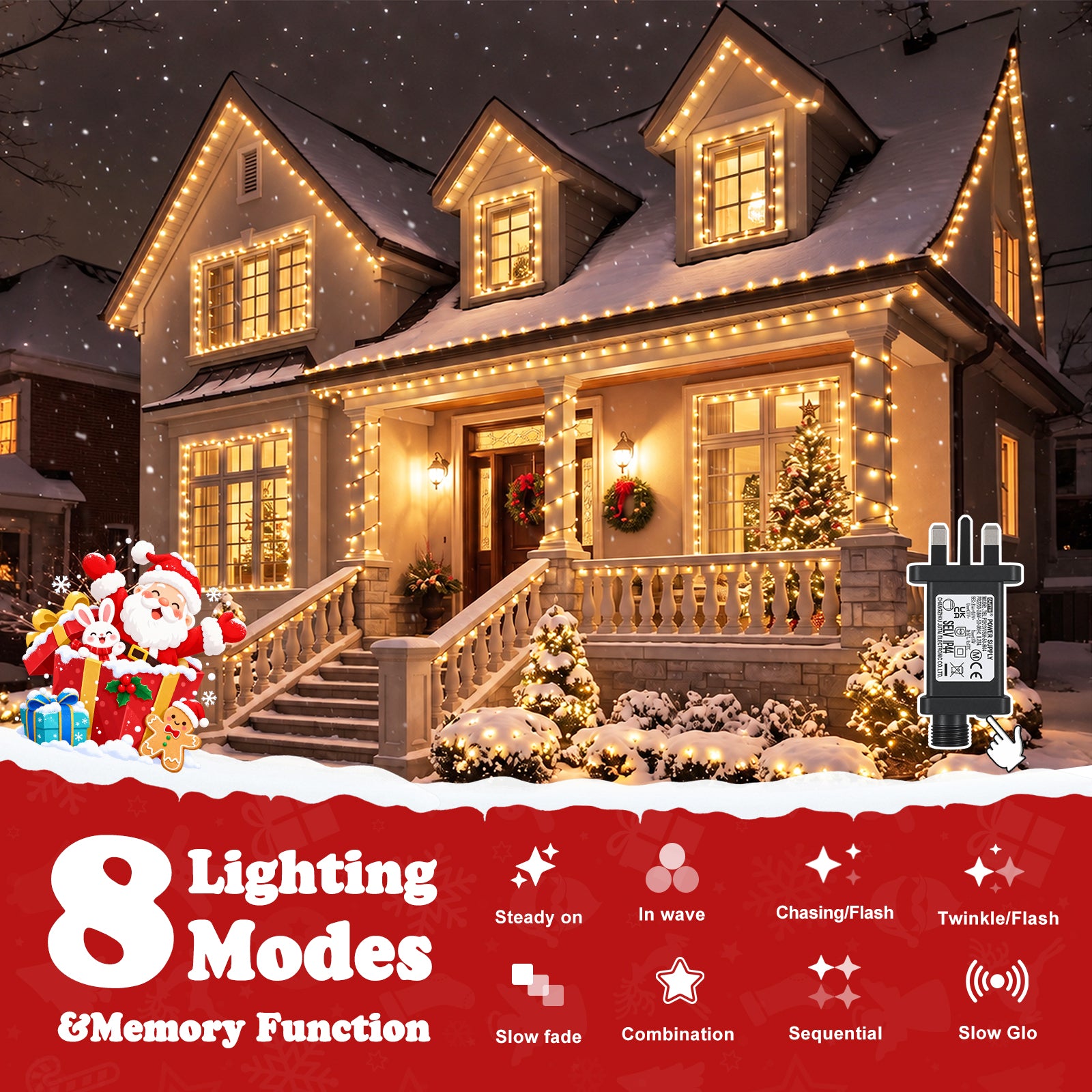 quntis-xmas-lights-lichterkette-20m-400-led-warmwei-8-modi image 3