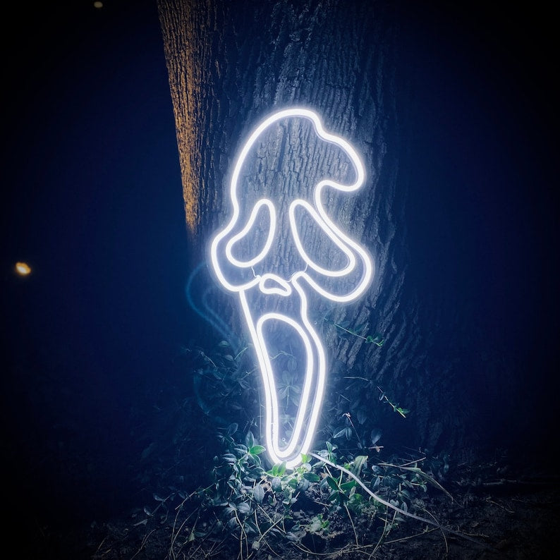quntis-halloween-lights-scream-ghost-neon-schild-30in-led image 1