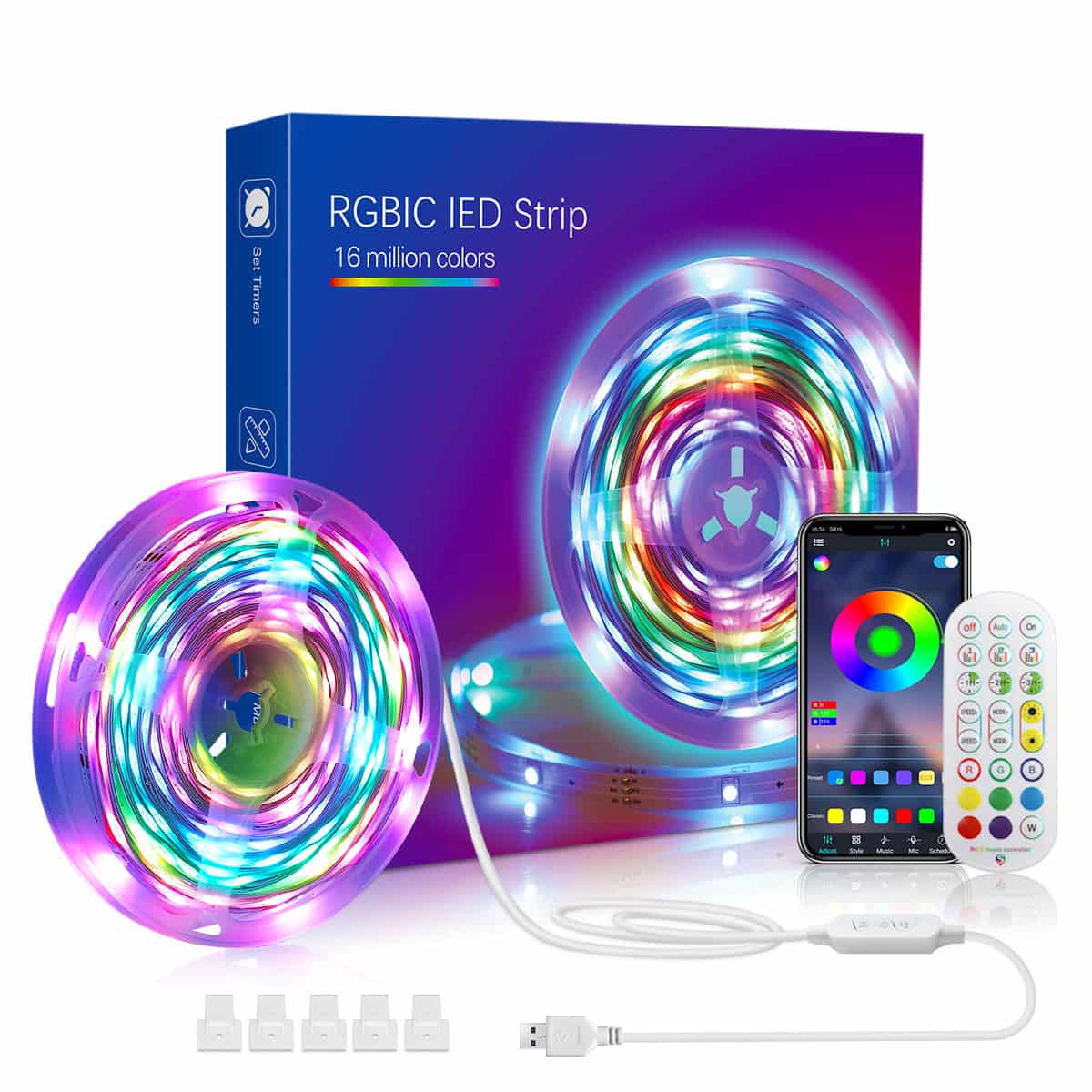 quntis-gaming-rgb-lights-rgbic-led-streifen-5-meter-musik image 1