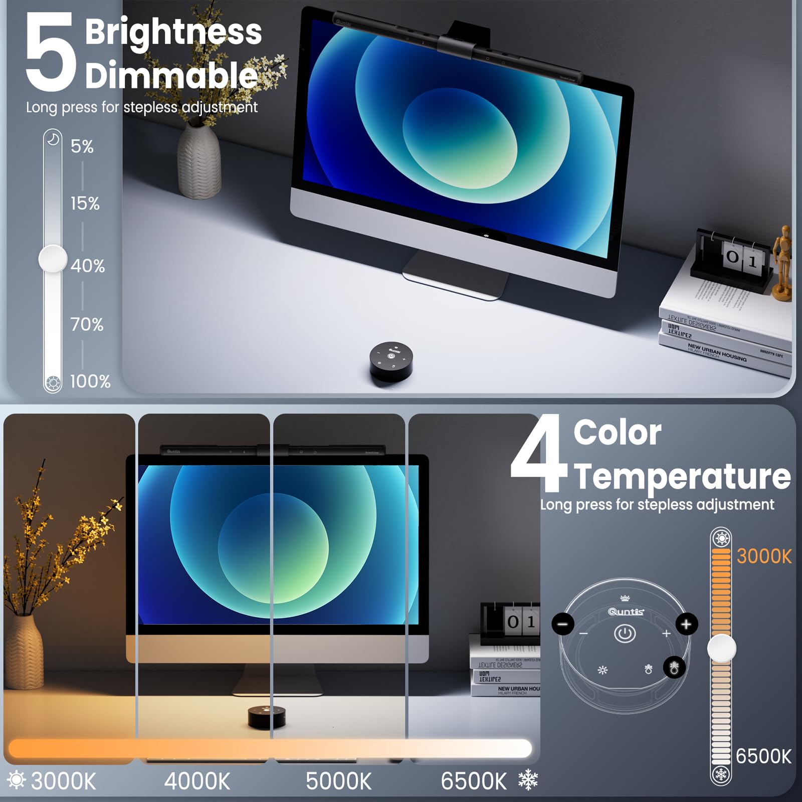 quntis-focus-screenbar-41-cm-grau-mit-fernbedienung image 6