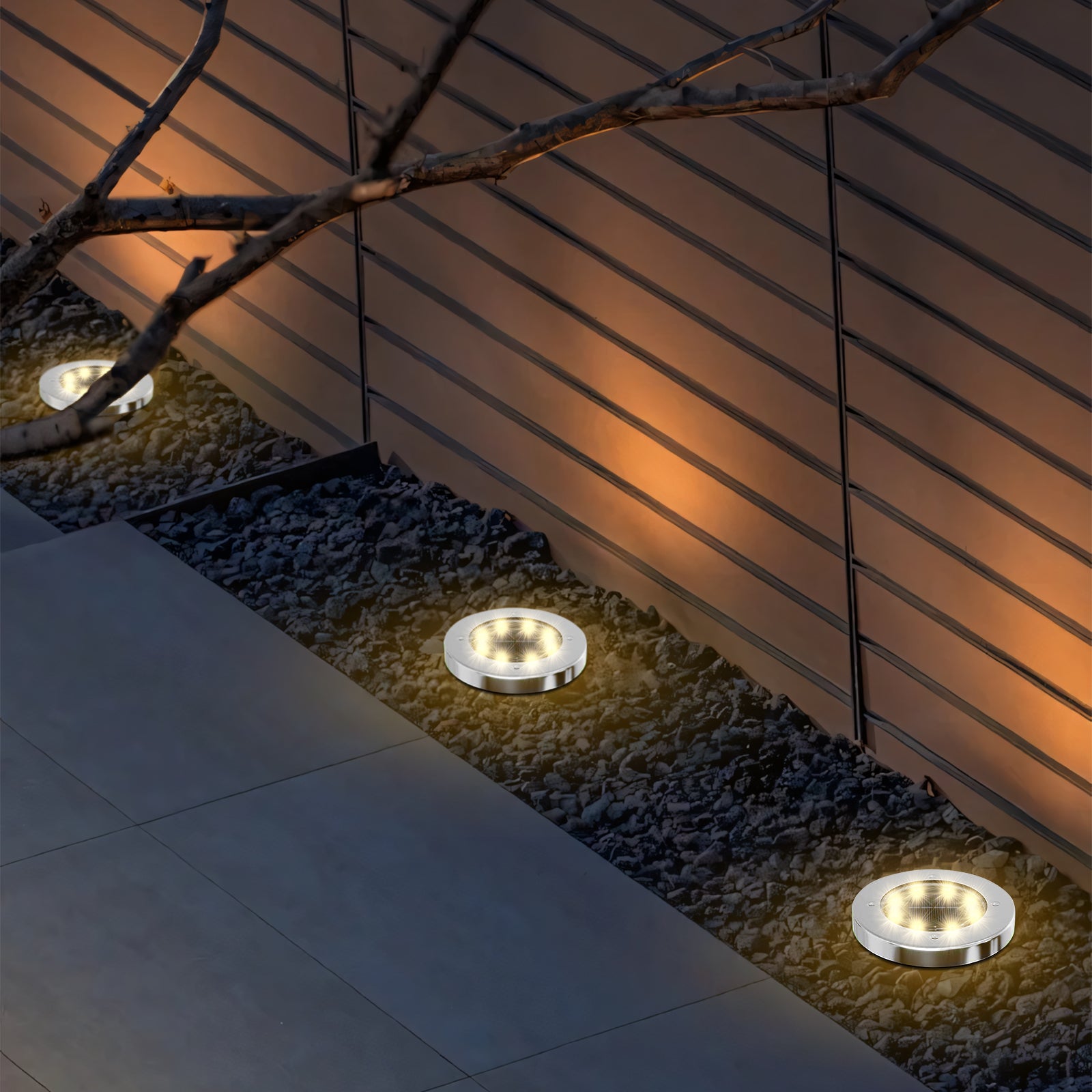 quntis-led-solar-lights-bodenleuchte-warmlicht-8er-pack-ip65 image 3