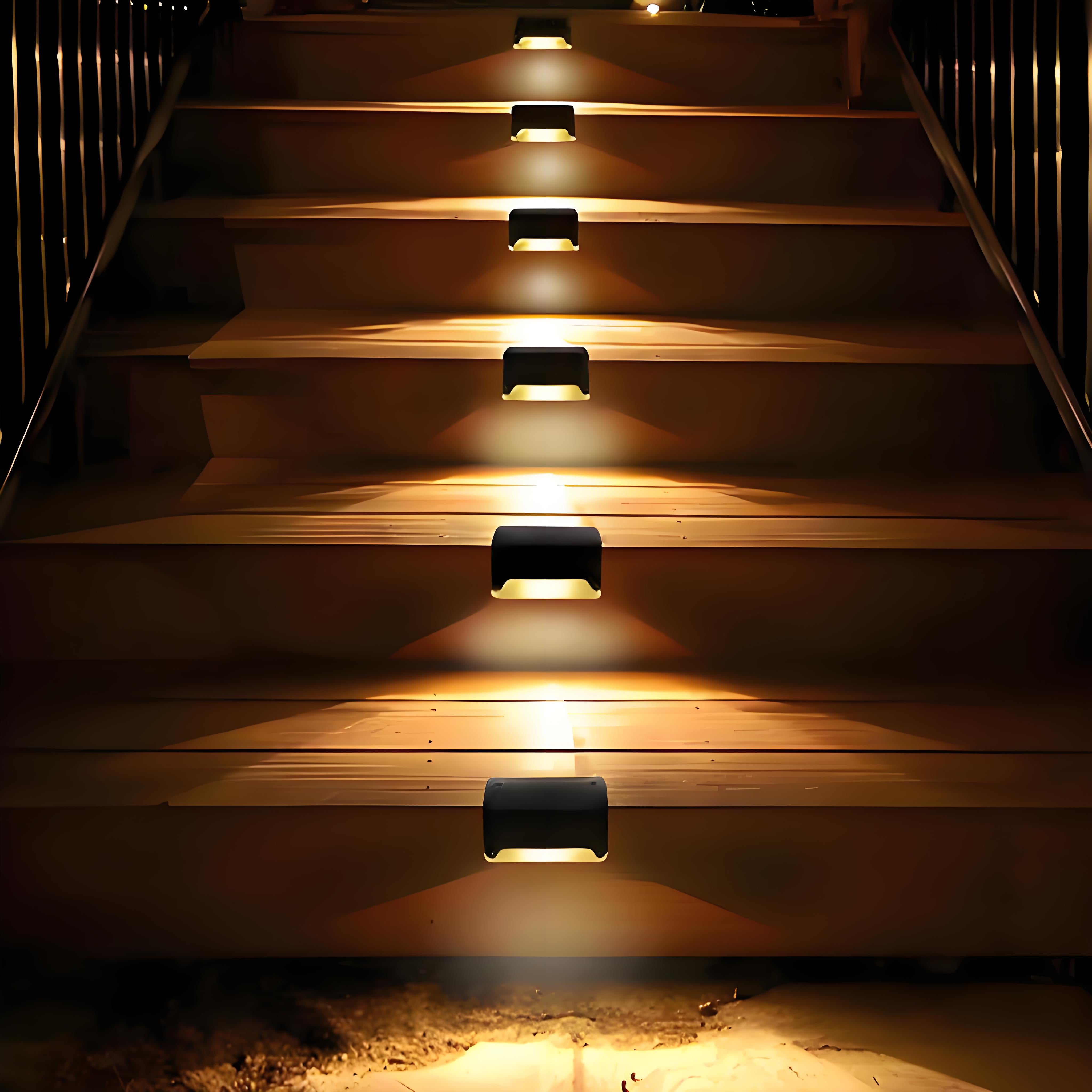 quntis-led-solar-lights-treppenlicht-4er-warmwei-schwarz image 5