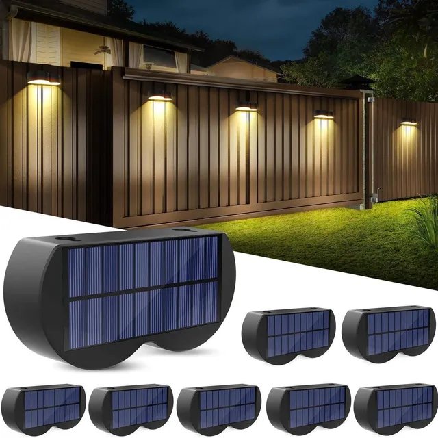 quntis-led-solar-lights-zaunleuchte-rgbcw-2er-pack-ip65 image 1