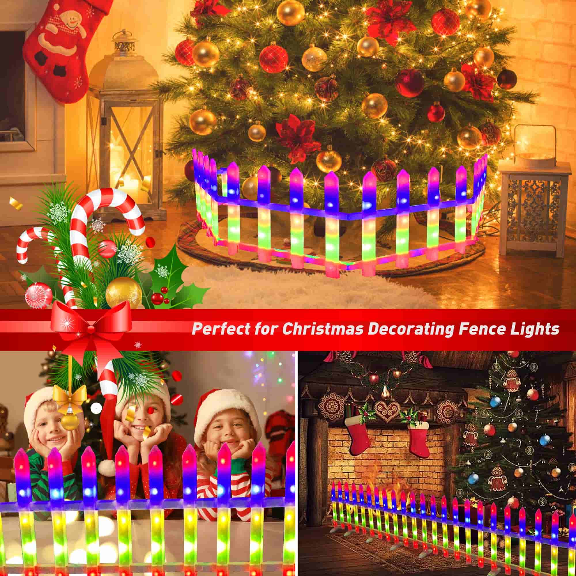 quntis-xmas-lights-zaun-lichterkette-2-8m-8er-bunt-fernbedienung image 4