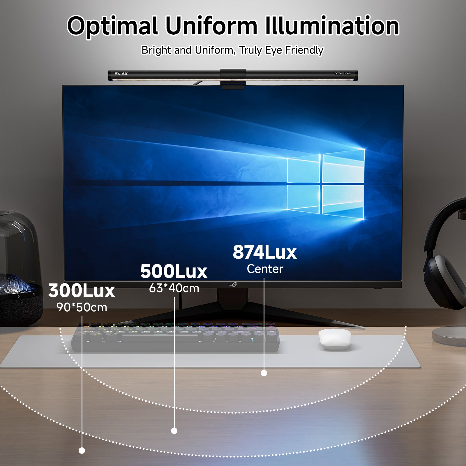 quntis-glow-monitorlampe-41-cm-grau-mit-fernbedienung-dimmbar image 6