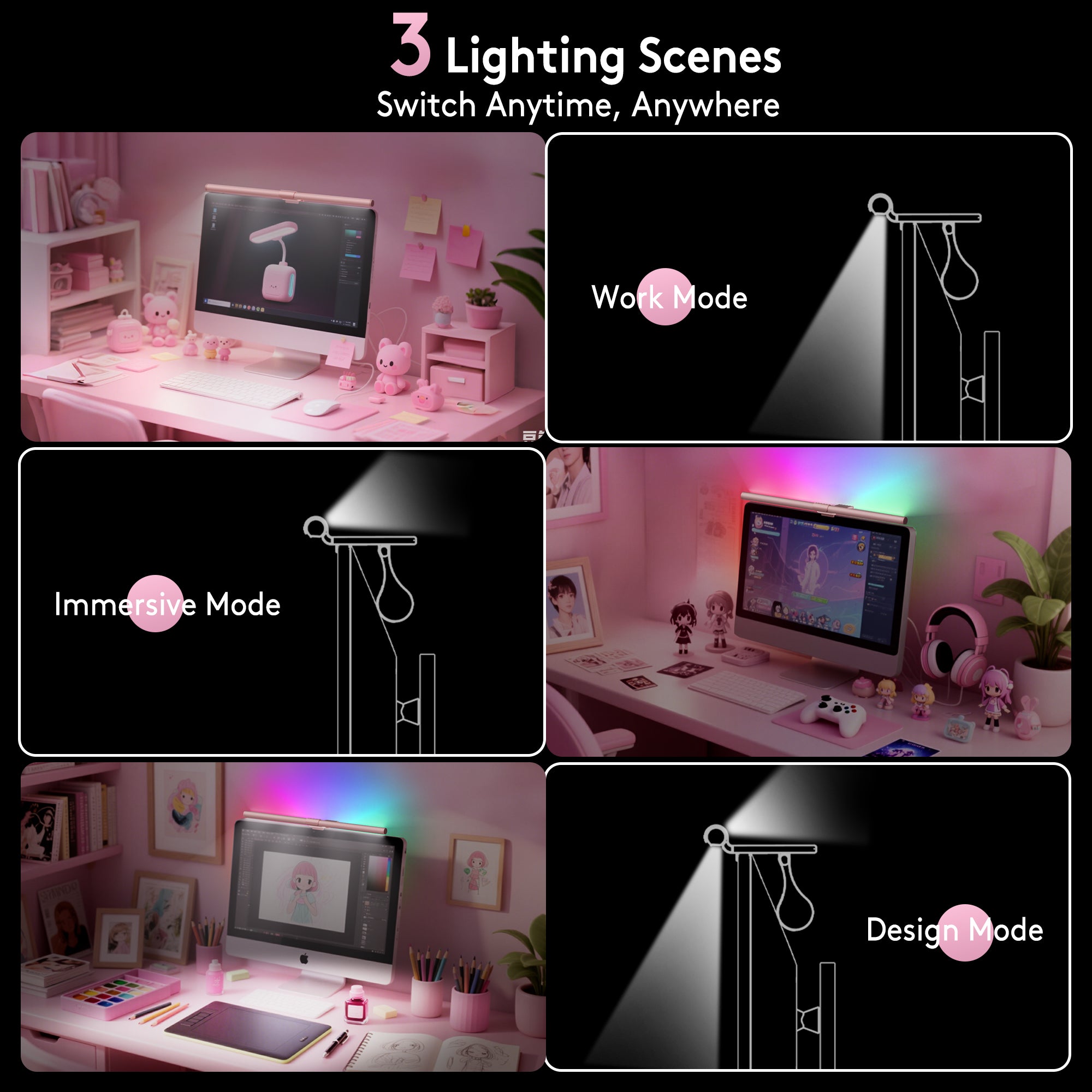 quntis-im-series-monitor-light-bar-pink-51-cm-rgb image 4