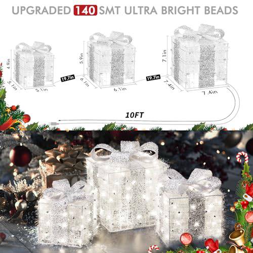 quntis-xmas-lights-geschenkboxen-3er-set-140-leds-warmwei image 3