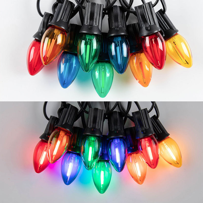 quntis-xmas-lights-c7-lichterkette-rgb-bunt-20m-48-lampen-e12 image 2