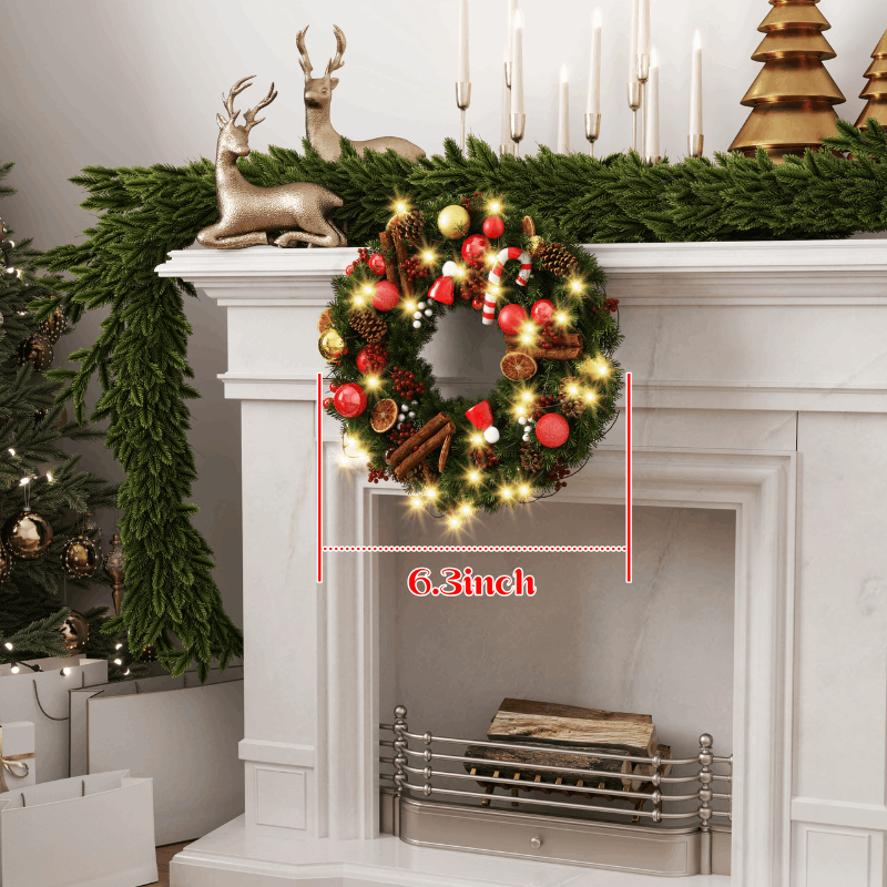 quntis-xmas-lights-weihnachtskranz-40cm-led-warmwei-batterie image 4