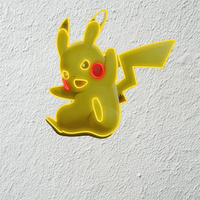 quntis-neon-signs-pikachu-neonschild-led-33-zoll-gaming-deko image 1