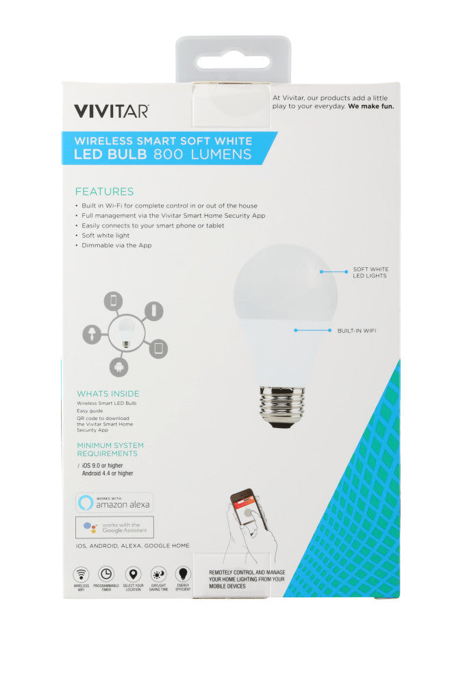 vivitar-smart-led-gl-hbirne-warmweiss-800lm-wlan-dimmbar image 3