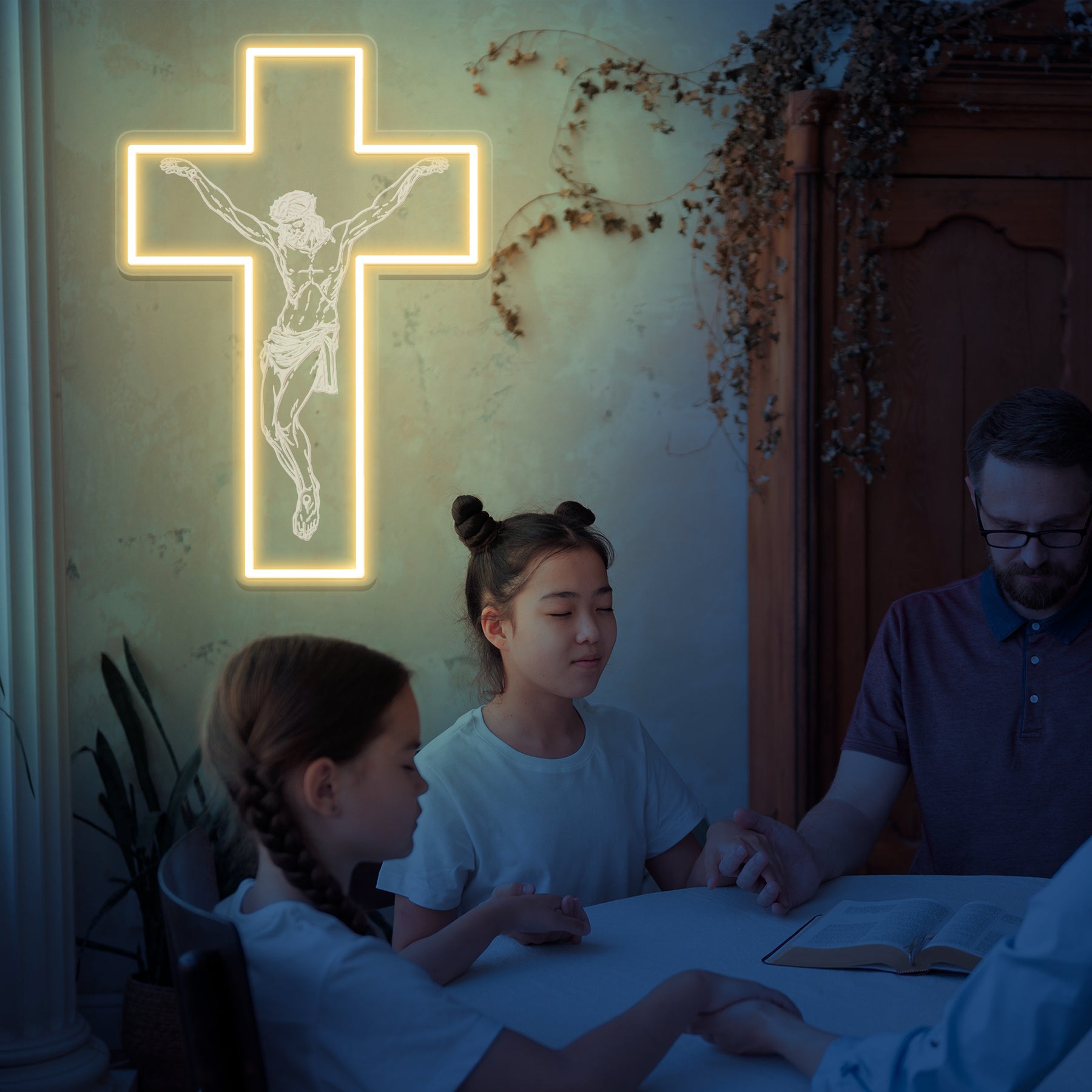 quntis-jesus-kreuz-neon-schild-led-wandlicht-20-zoll image 3