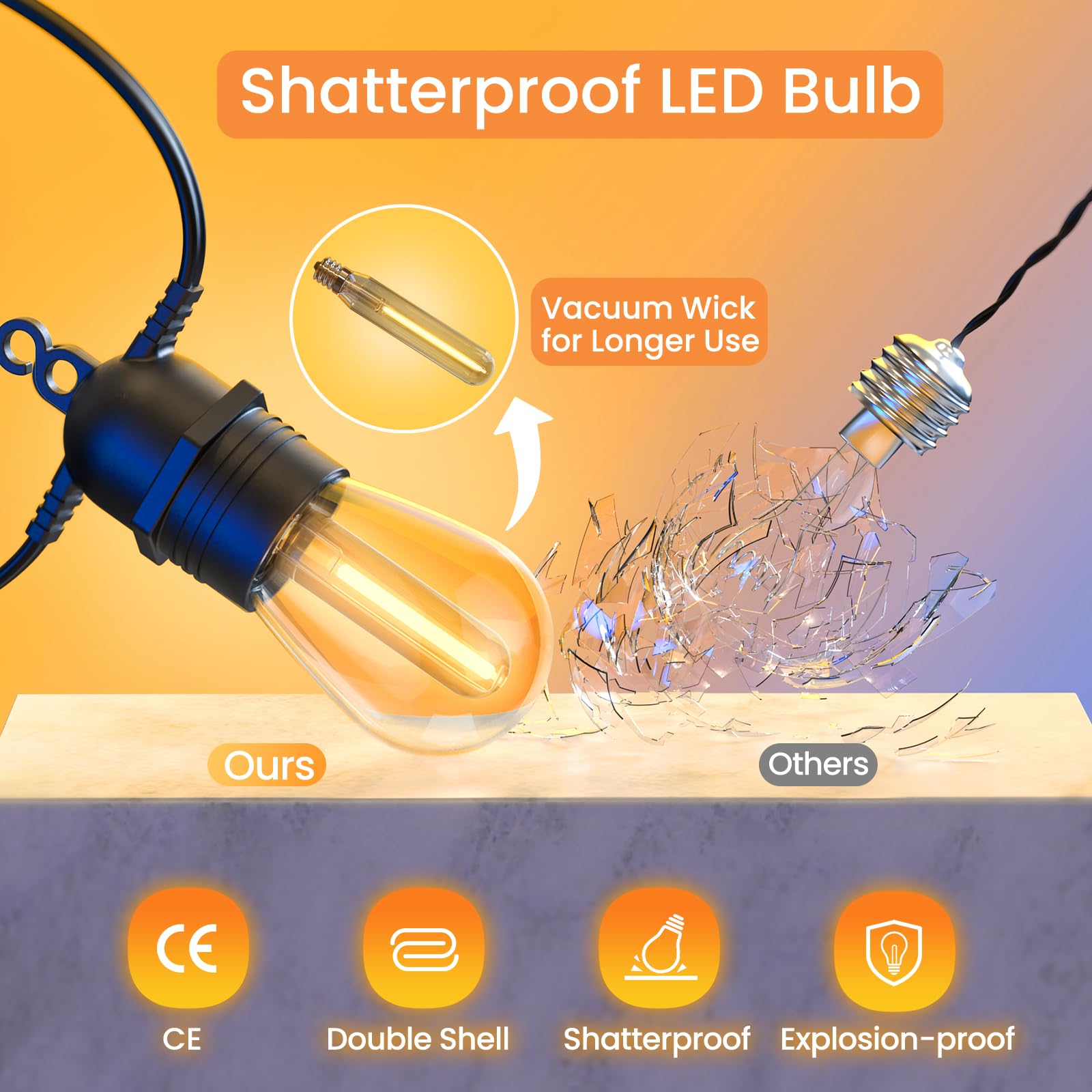 quntis-led-solar-lights-s14-lichterkette-warmwei-57ft-mit-fernbedienung image 7