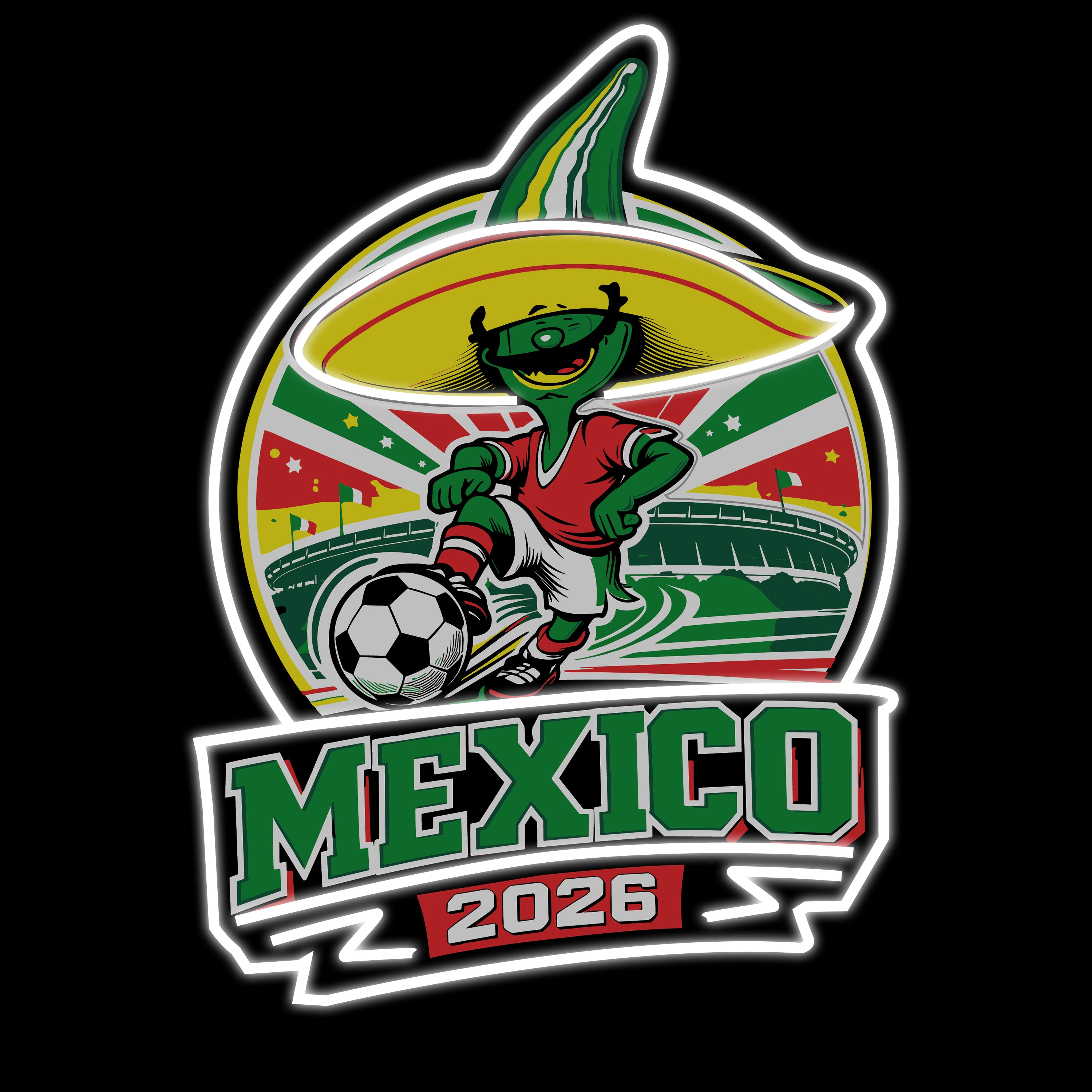quntis-mexico-2026-neon-schild-fu-ball-wandlicht-25-zoll image 1