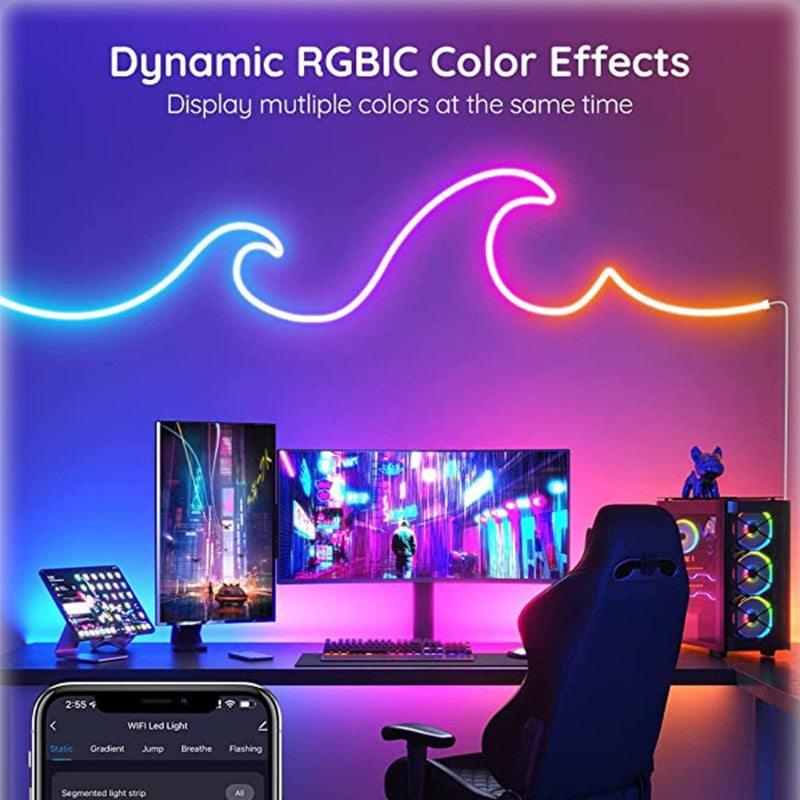 quntis-gaming-rgb-lights-neon-strip-5-m-rgb-bluetooth image 4