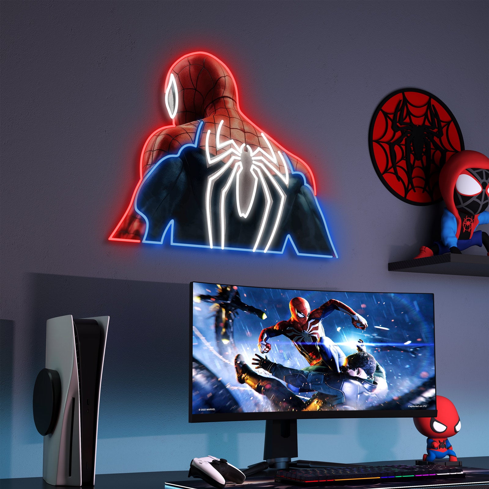 quntis-neon-signs-spider-man-led-neon-schild-40-cm-rgb image 2