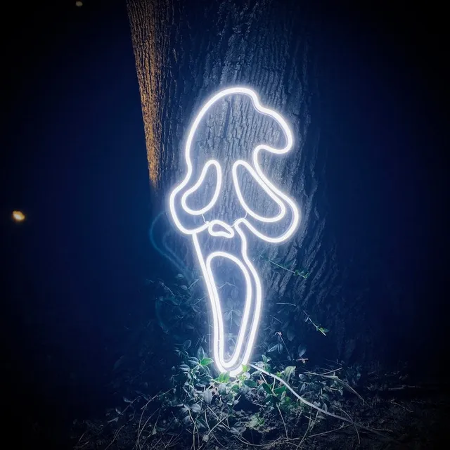quntis-halloween-lights-scream-ghost-neon-schild-30in-led image 1