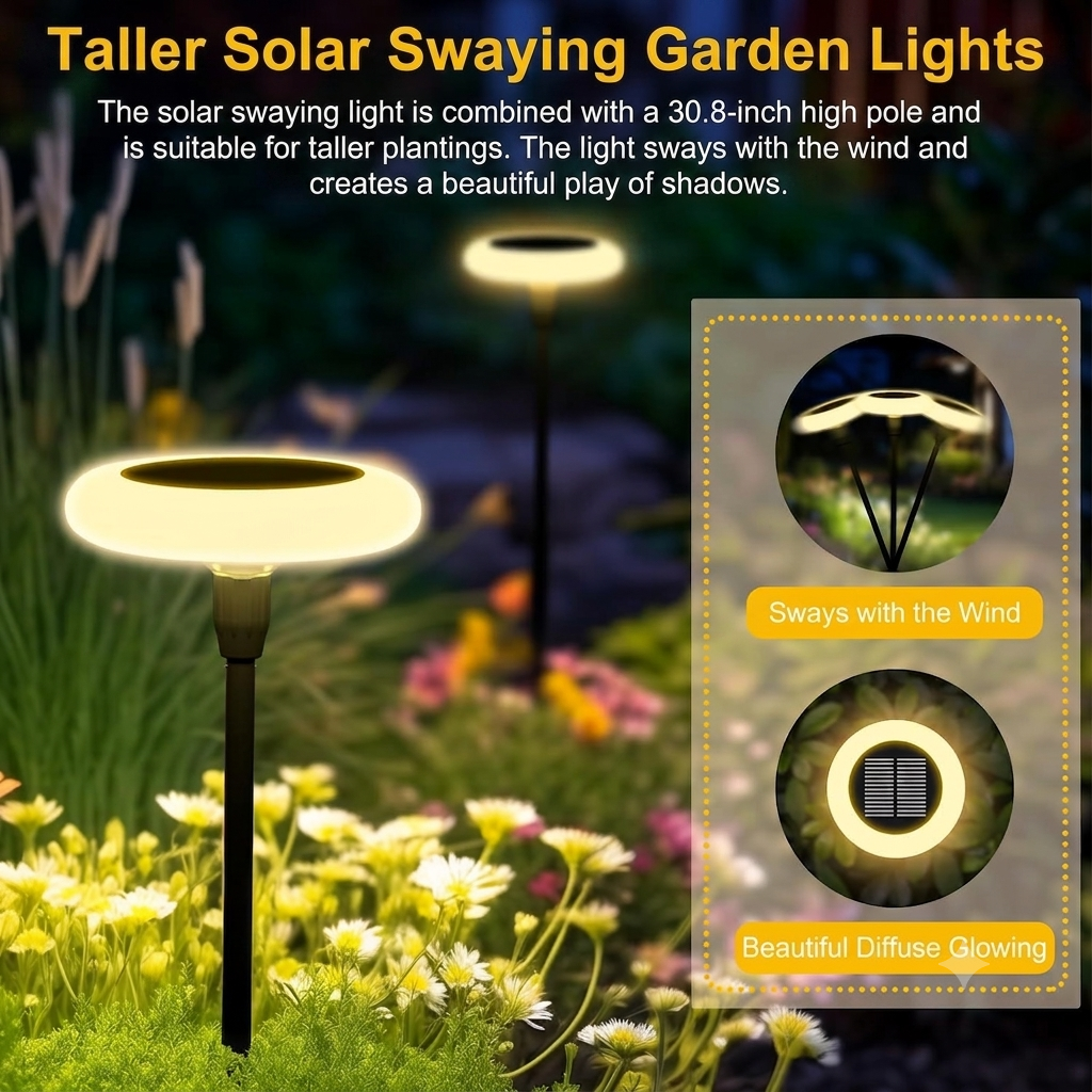 quntis-led-solar-lights-ufo-garten-4er-set-warmwei image 2