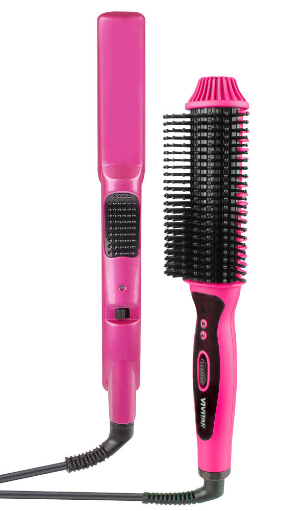 vivitar-beauty-gl-tteisen-set-mit-beheizter-gl-ttb-rste-keramik image 1