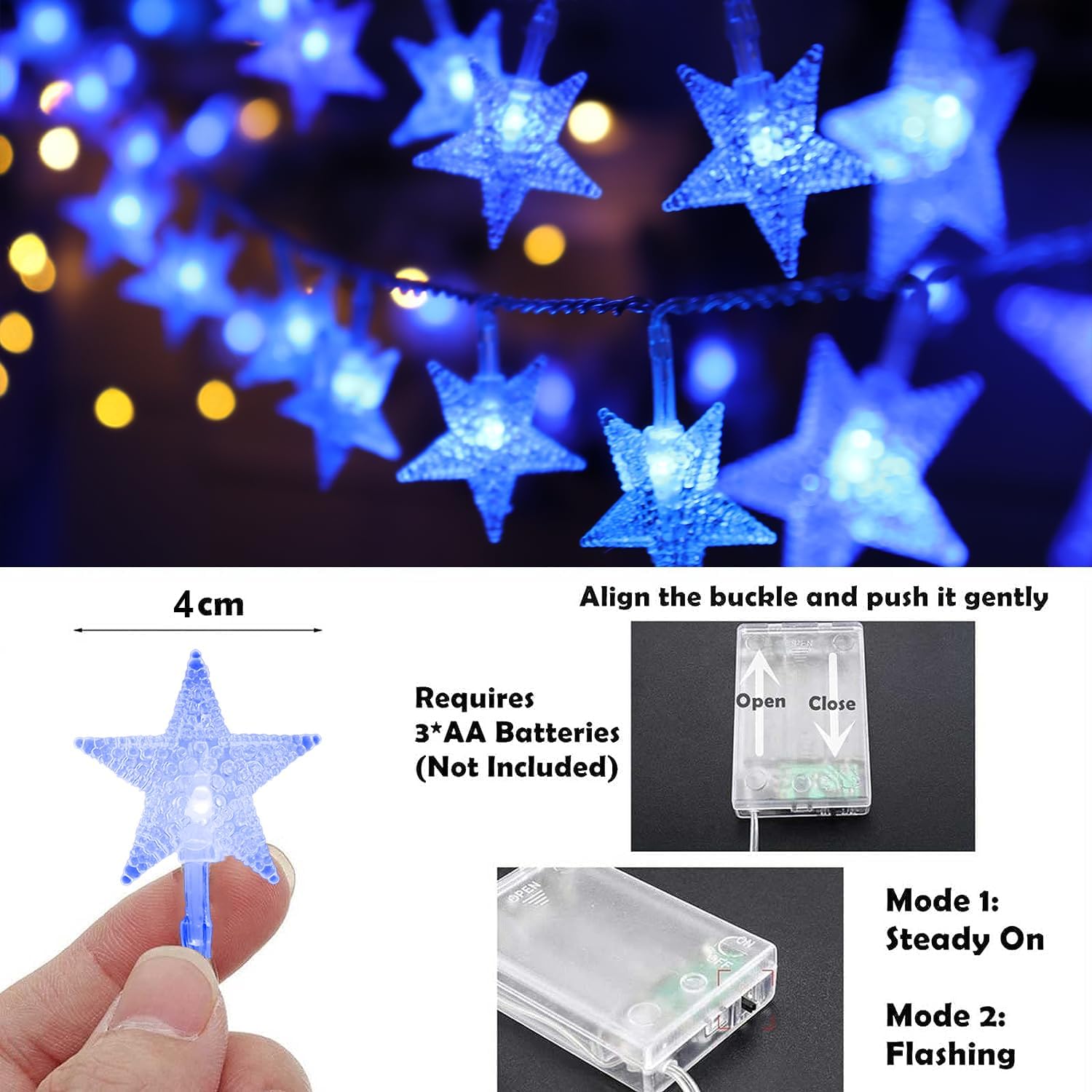 quntis-xmas-lights-solar-stern-lichterkette-9-75m-warmwei-8-modi image 3