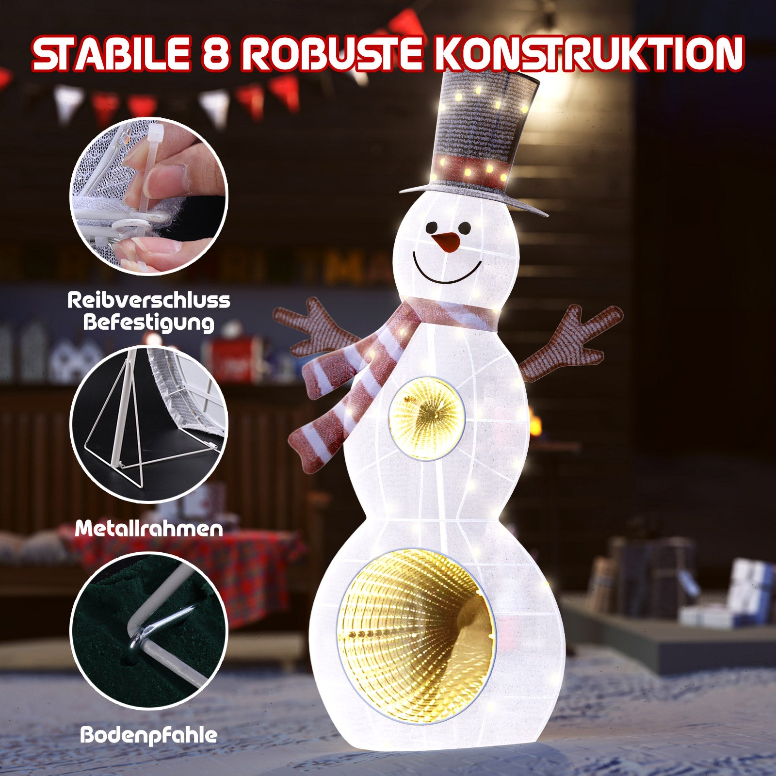 quntis-xmas-lights-schneemann-90-cm-53-led-mit-infinity-mirror image 5
