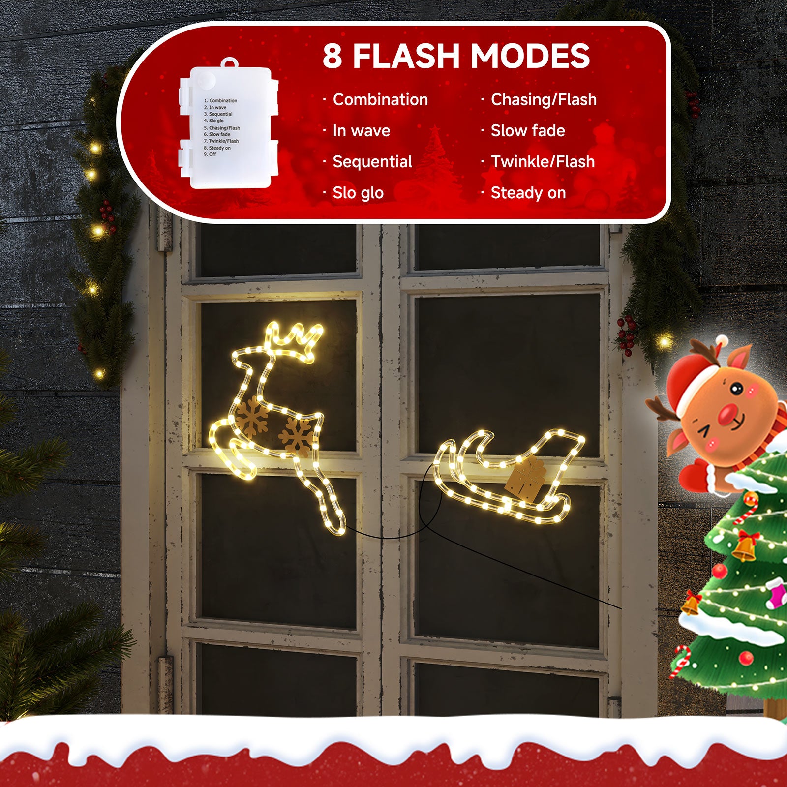 quntis-xmas-lights-fenster-deko-elch-schlitten-warmwei-2er-set image 5
