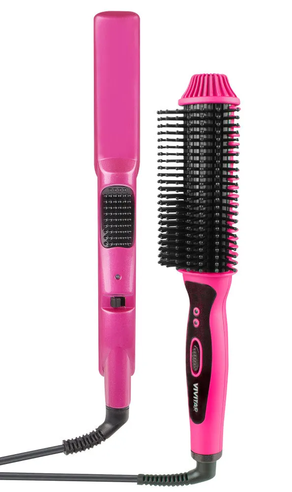 vivitar-beauty-gl-tteisen-set-mit-beheizter-gl-ttb-rste-keramik image 1