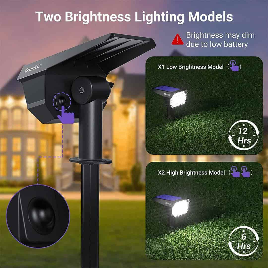 quntis-led-solar-lights-spot-28-led-warmwei-4er-pack-solarstrahler image 2