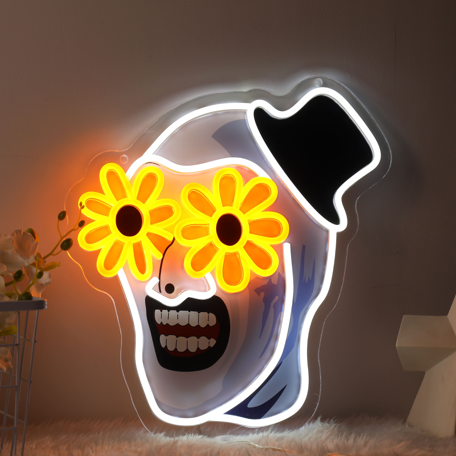 quntis-halloween-lights-neon-sign-clown-40-cm-dimmbar image 2