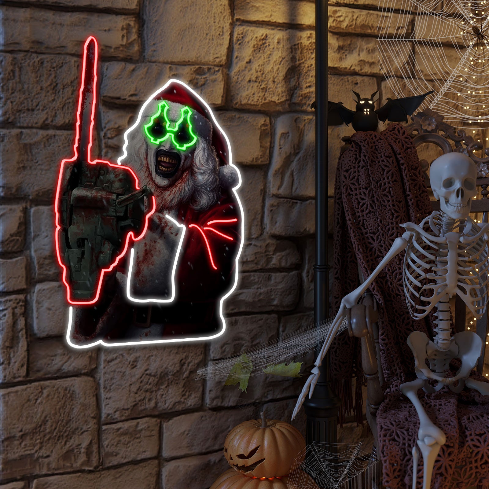 quntis-halloween-lights-terrifier-3-neon-sign-led-50cm-art-the-clown image 2